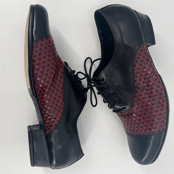 Suipacha 256 Tango Professional Dance Shoes Leather Sole‎ Cap Toe Woven Size 9 - Picture 2 of 12
